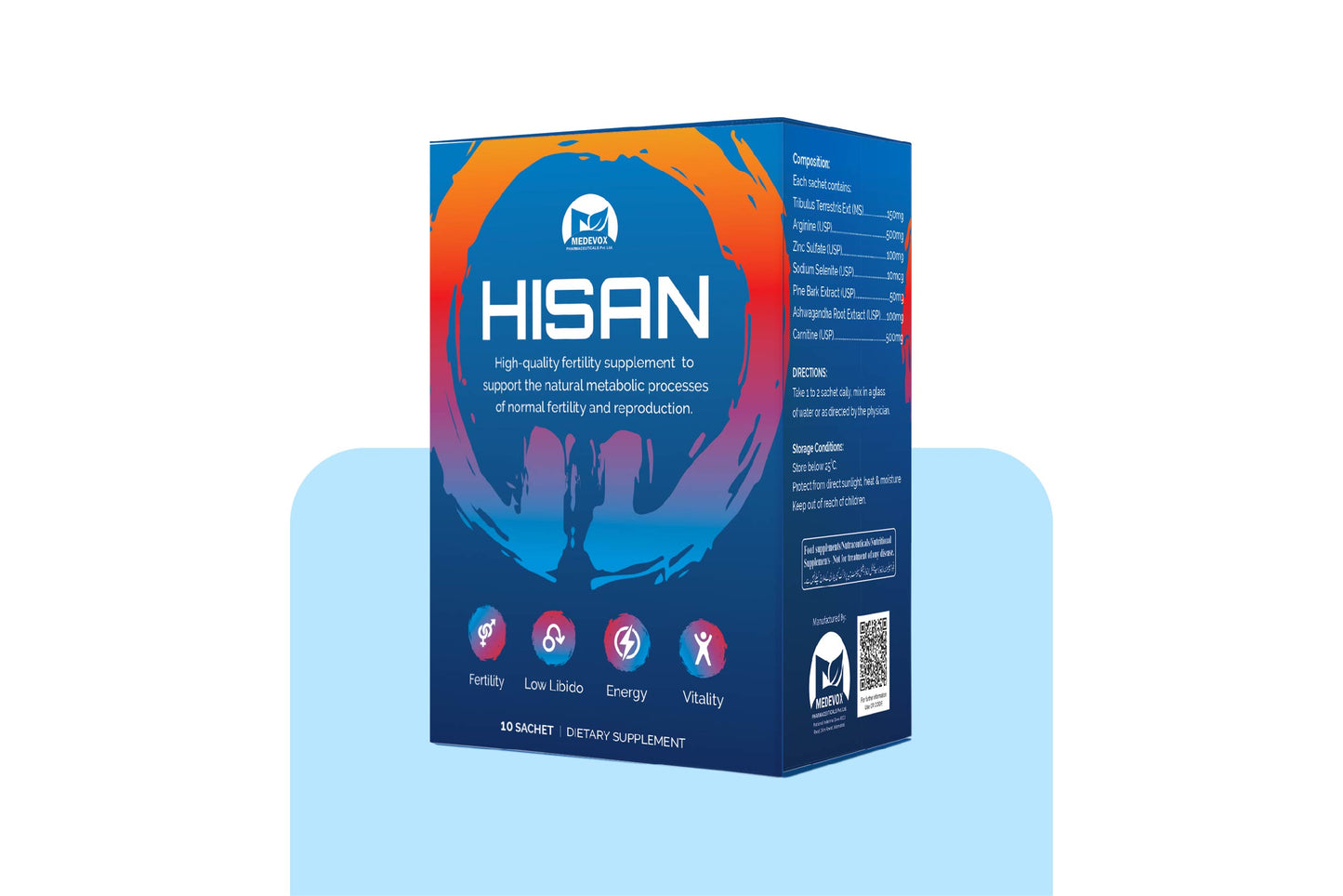 "Hisan Sachet: Nourishing Men's Health, Fertility, and Energy for a Balanced and Active Life"