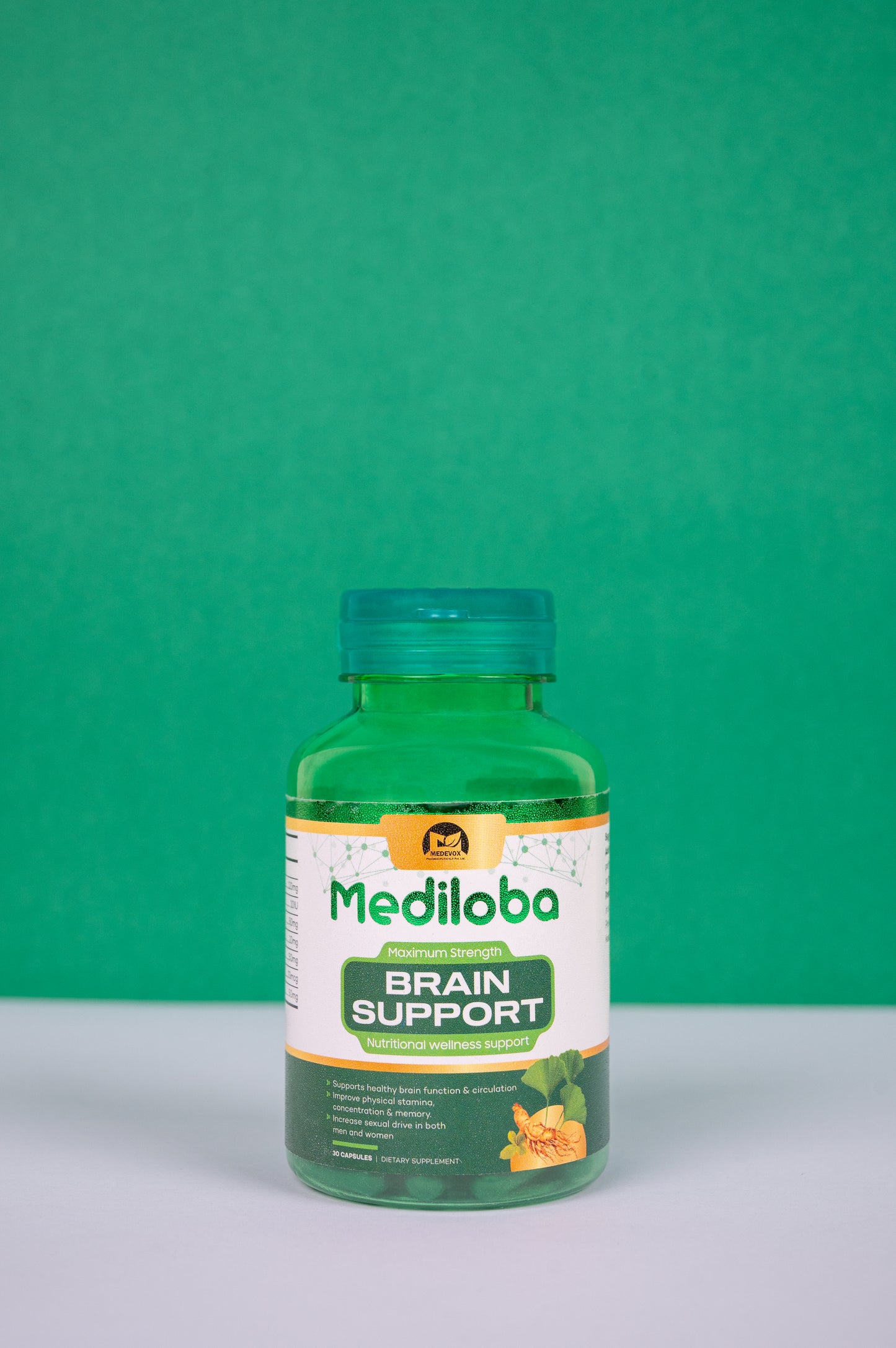 "Mediloba Capsules: Boost Mental Clarity, Focus, and Resilience with Our Brain-Supporting Supplement"