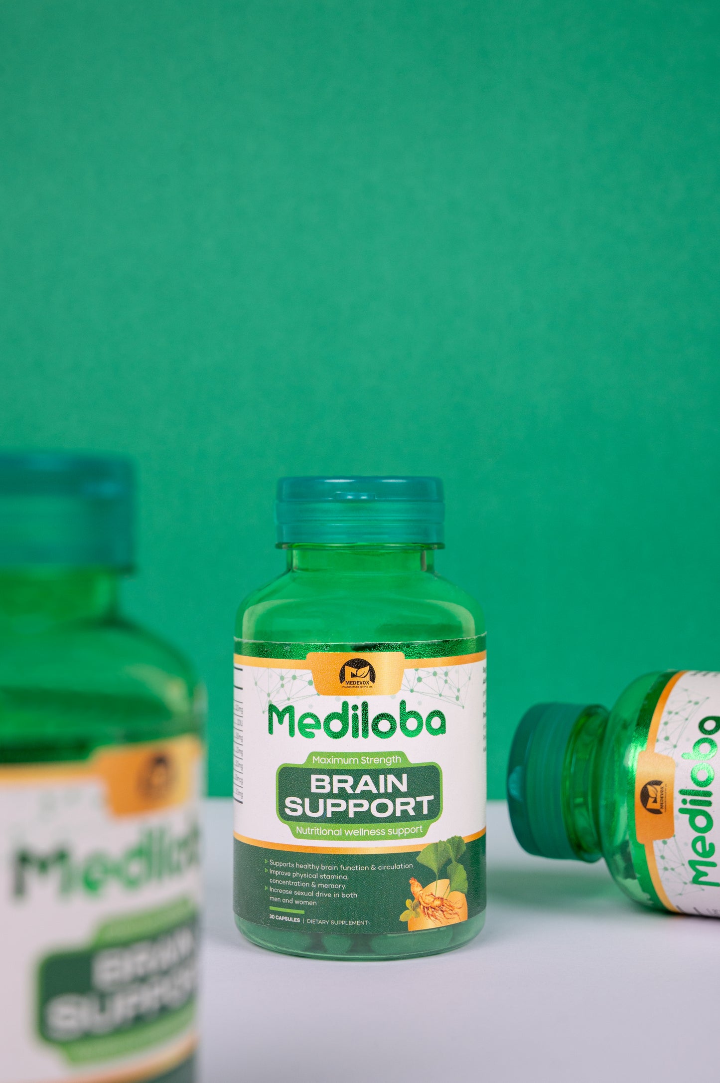 "Mediloba Capsules: Boost Mental Clarity, Focus, and Resilience with Our Brain-Supporting Supplement"