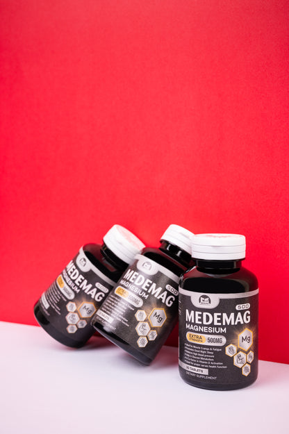 "Medemag 500: Unlock the Power of Magnesium for a Healthier Heart, Stronger Muscles, and Enhanced Well-being"