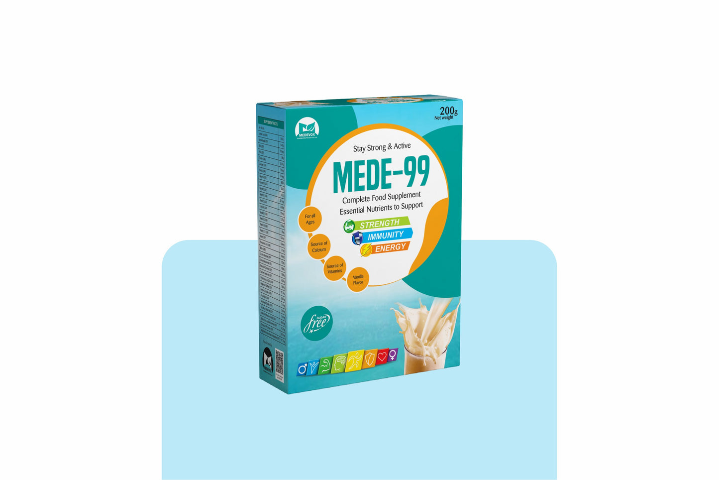 "Mede-99 Pouch: Unlock Your Full Potential with Our Advanced Nutritional Supplement for Brain, Heart, Immune, and Overall Health"