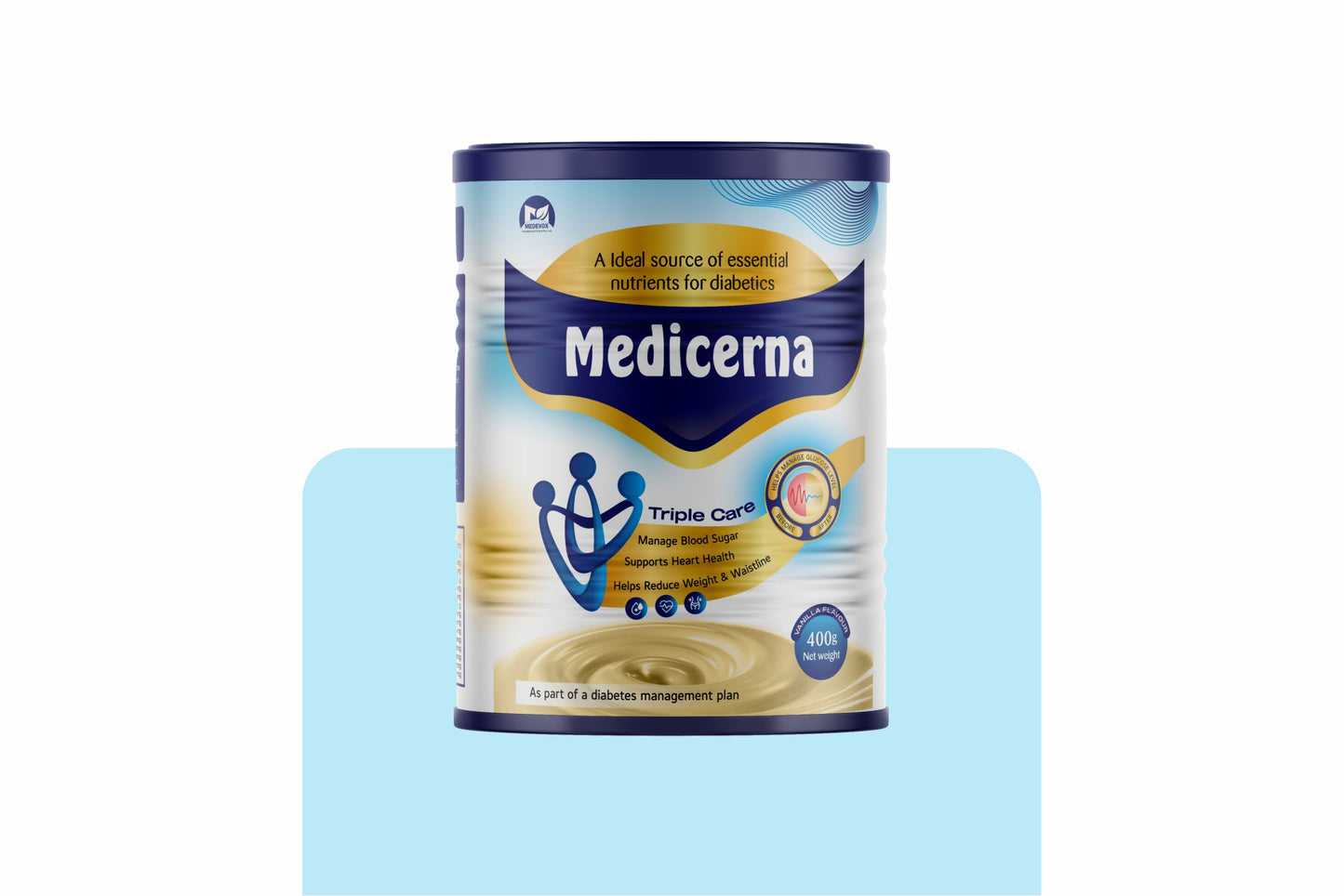 "Medicerna Tin: Expertly Formulated Blend for Gut Health, Immunity, Heart, Brain, Eye, and Bone Support"