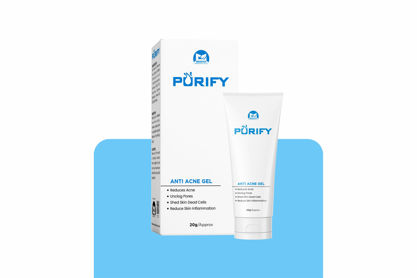 "Purify Anti Acne Gel: Unleash the Clarifying Power of Tea Tree Oil, Aloe Vera, and More to Reveal Your Clear, Confident Skin"